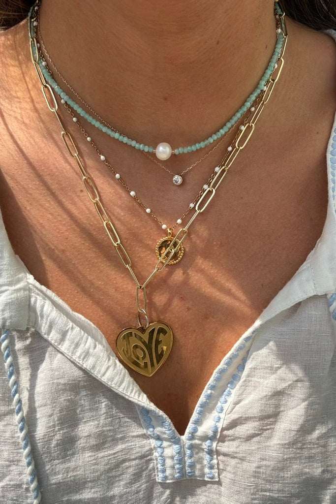 LouLu Necklaces Abby Pearl Choker Necklace