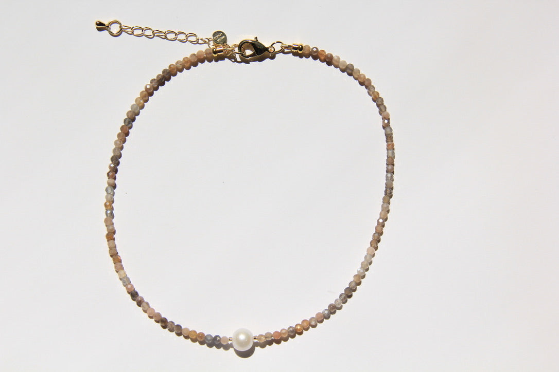 LouLu Necklaces Abby Pearl Choker Necklace