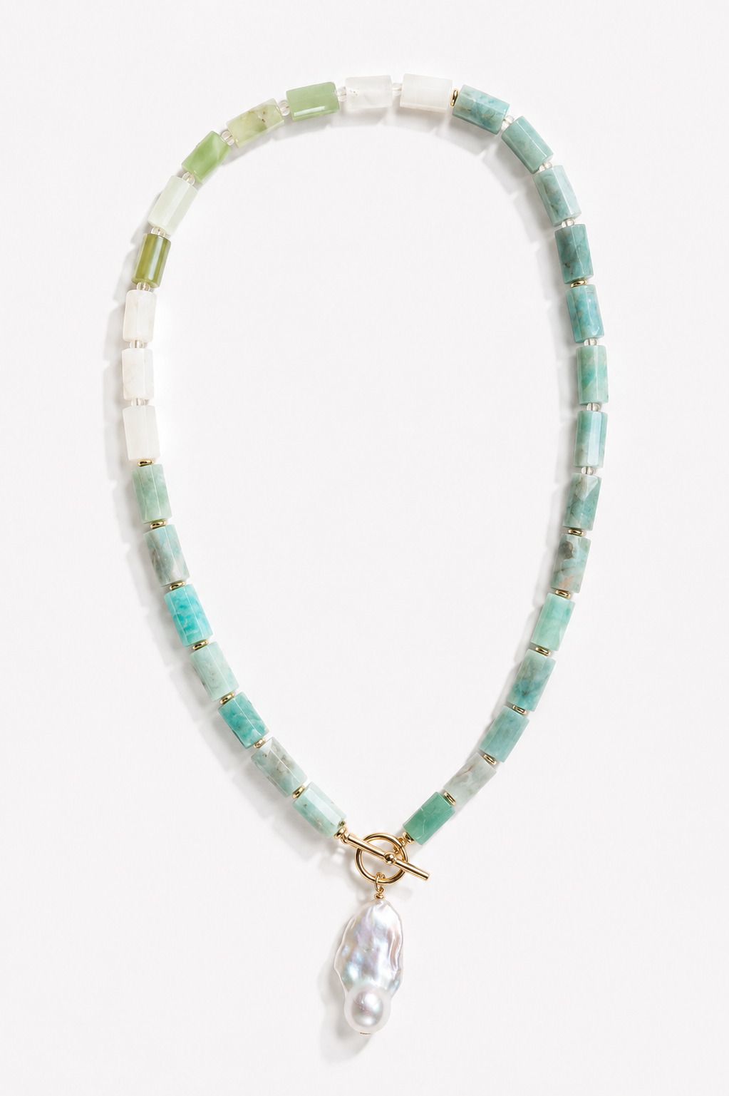LouLu Necklaces Amazonite Pearl Drop