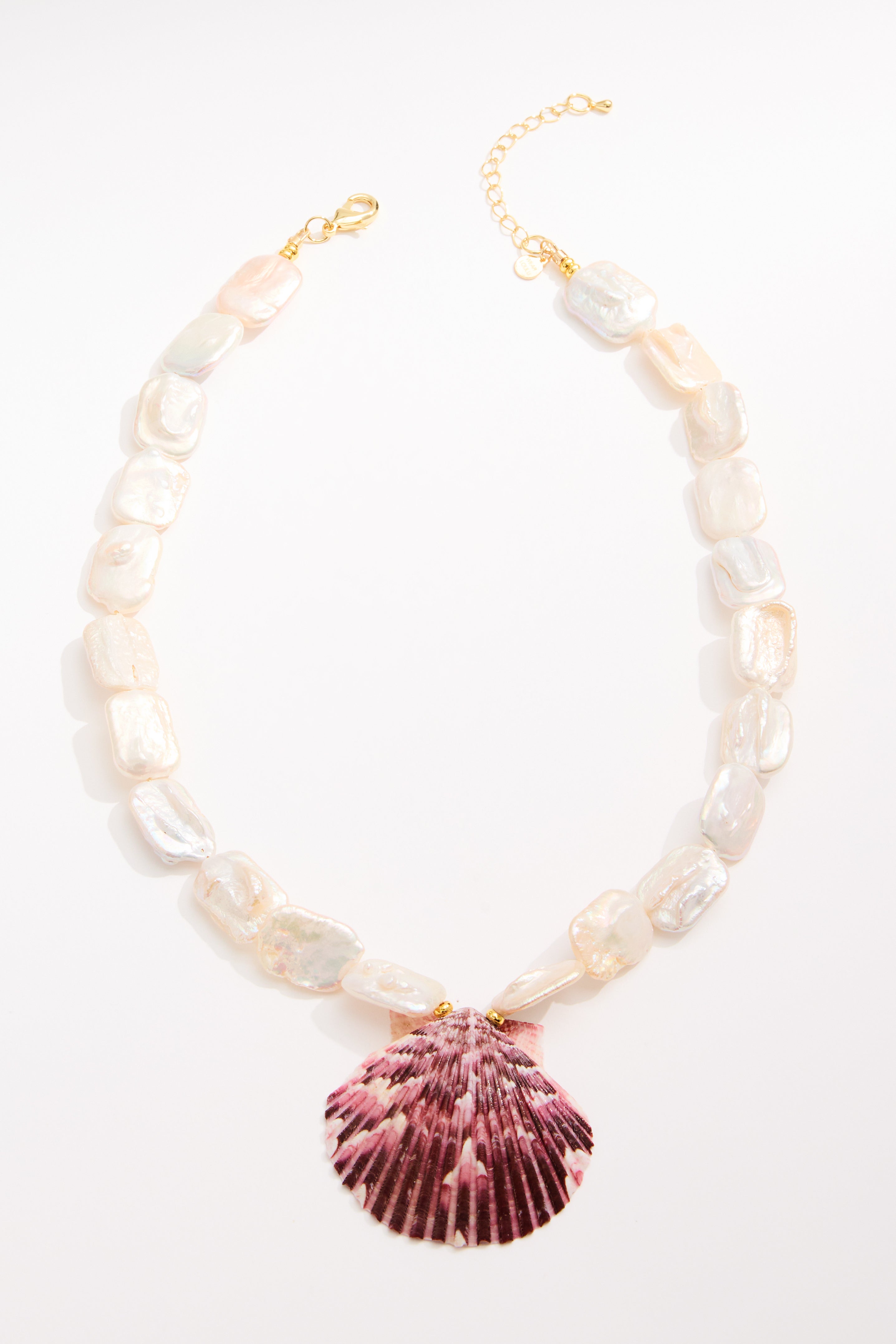 LouLu Necklaces Antigua Shell Pendant Necklace