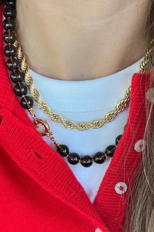 LouLu Necklaces Brown Pine Necklace