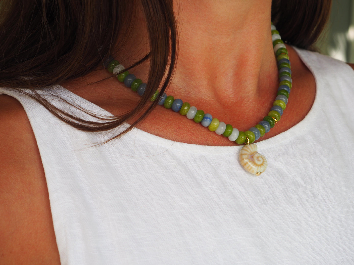 LouLu Necklaces Cliff Shell Charm Necklace