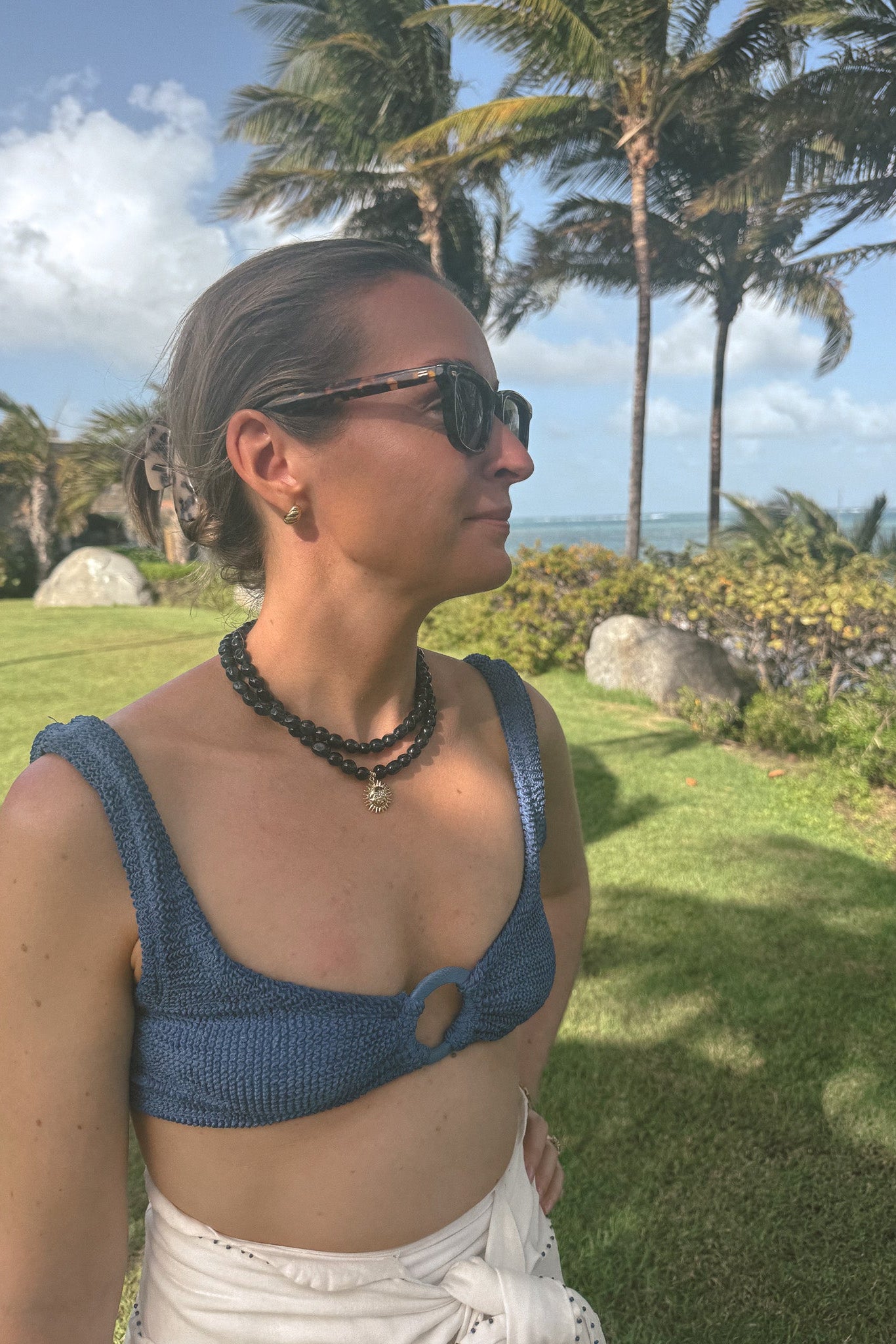 Loulu Necklaces DOUBLE BLUE