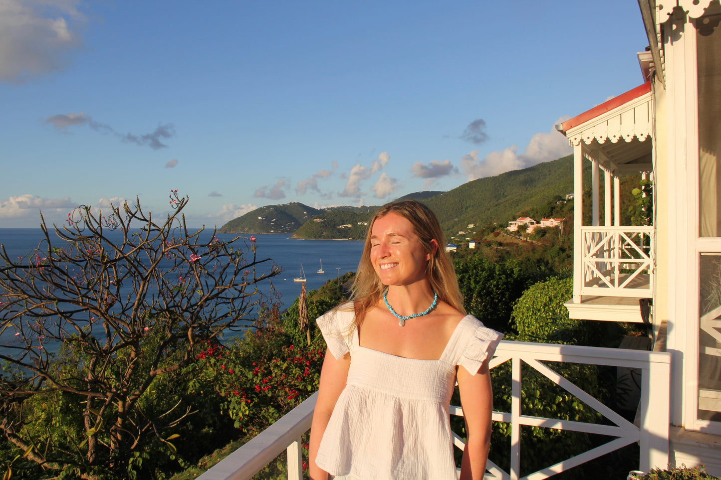LouLu Necklaces Katama Turquoise & Pearl Coin Necklace