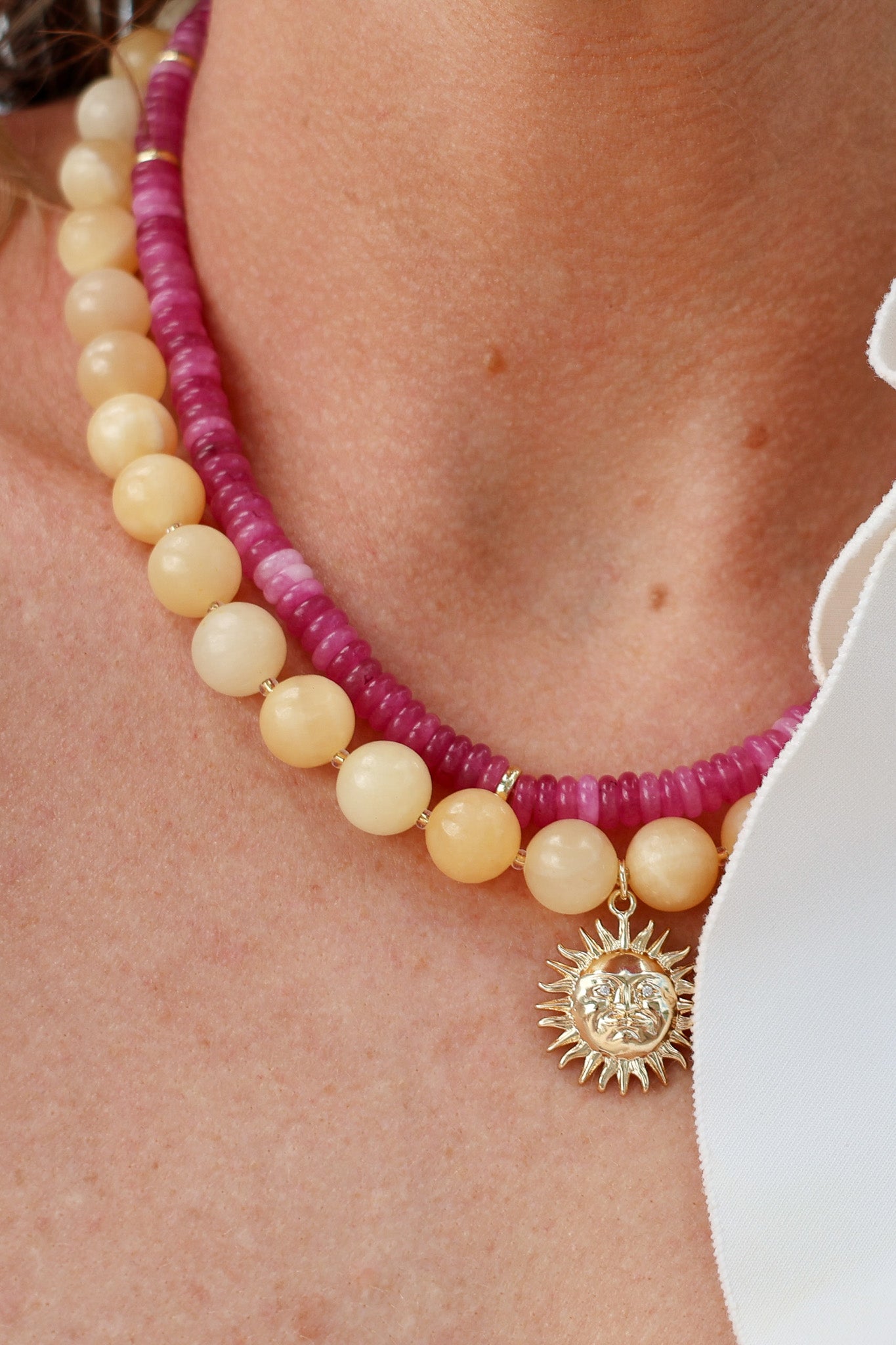 LouLu Necklaces Lemon Citrus Necklace - Lemon