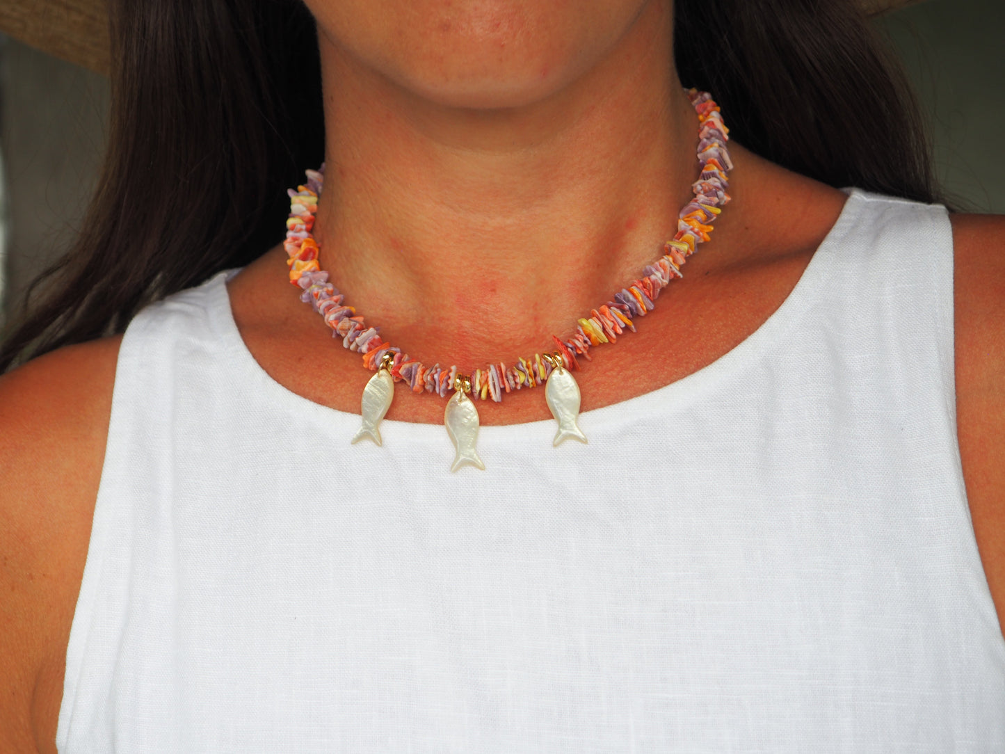 LouLu Necklaces Mustique Fish Charm Necklace