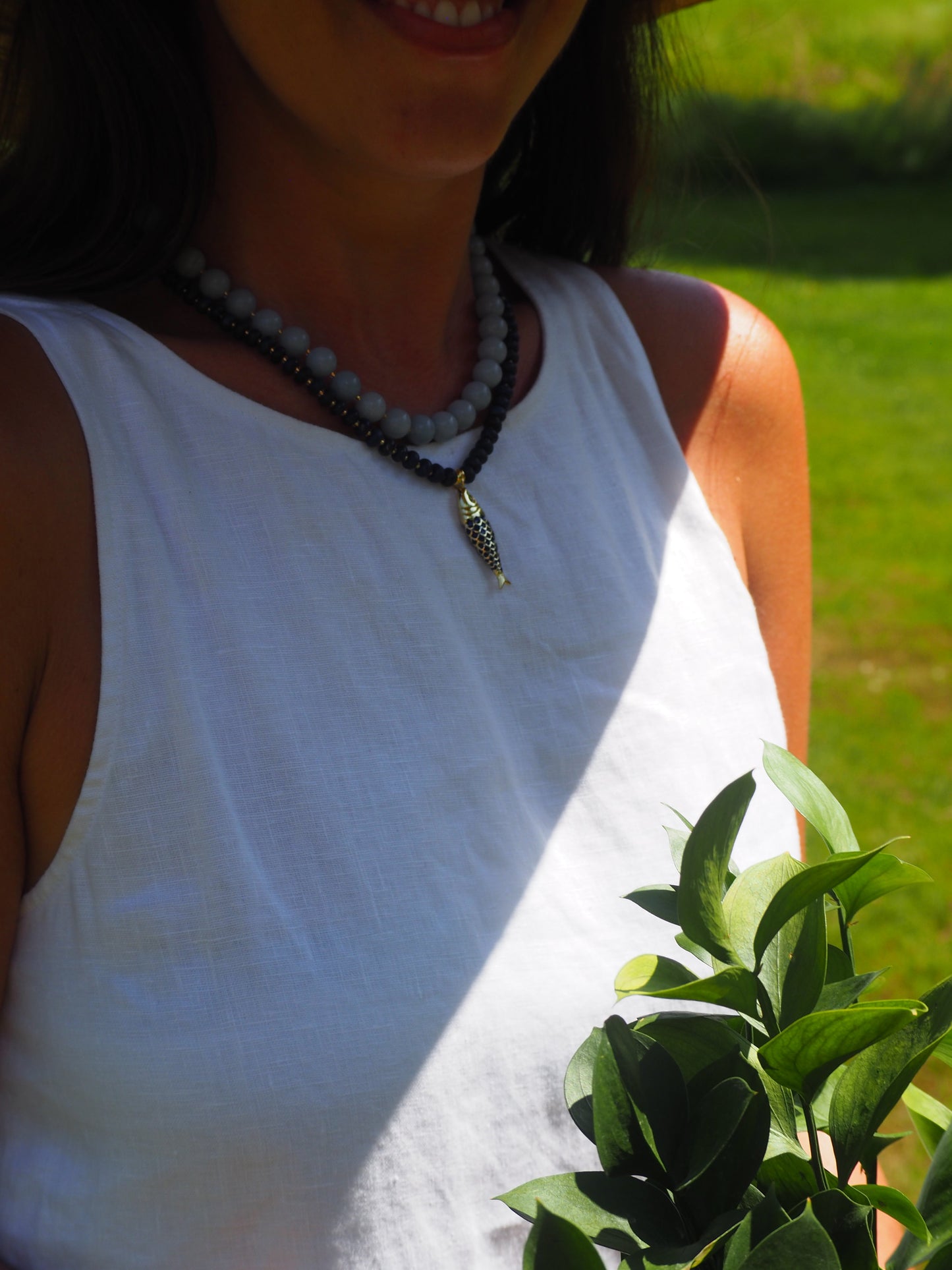 LouLu Necklaces Paros Fish Charm Necklace