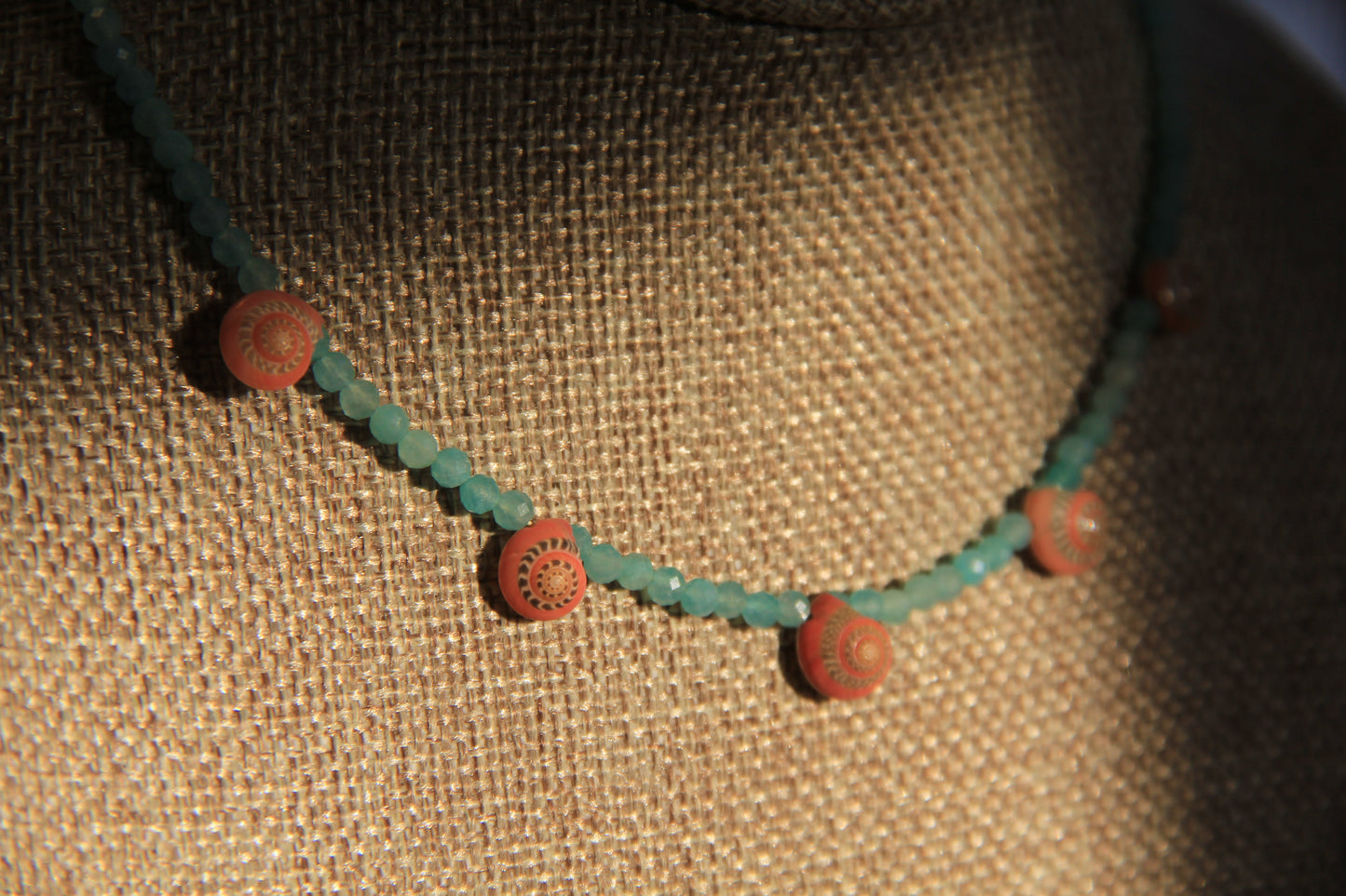 LouLu Necklaces Saba Blue Shell Necklace