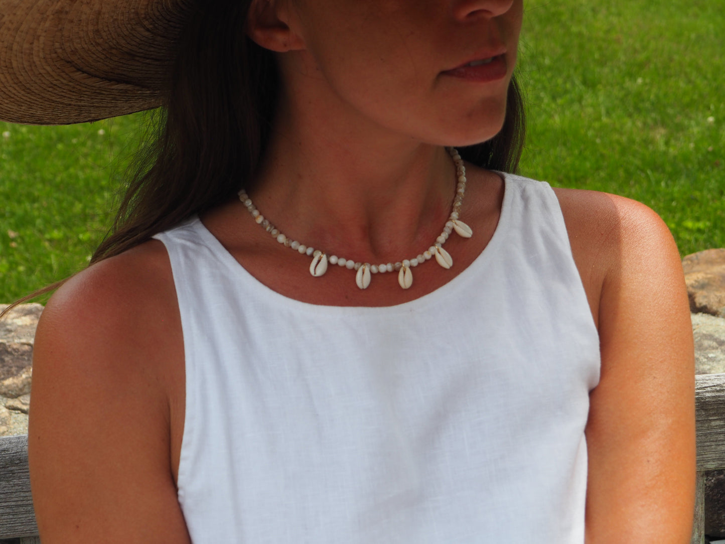 LouLu Necklaces Salt Shell Charm Necklace