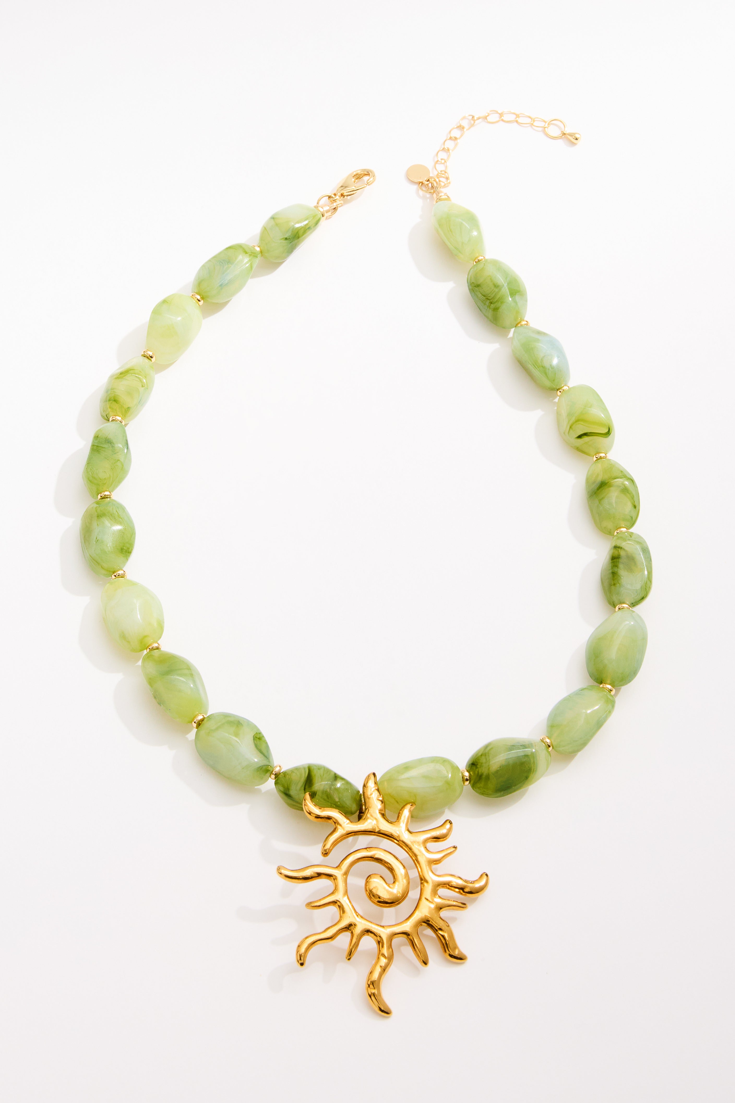 LouLu Necklaces Soleil Necklace - Green