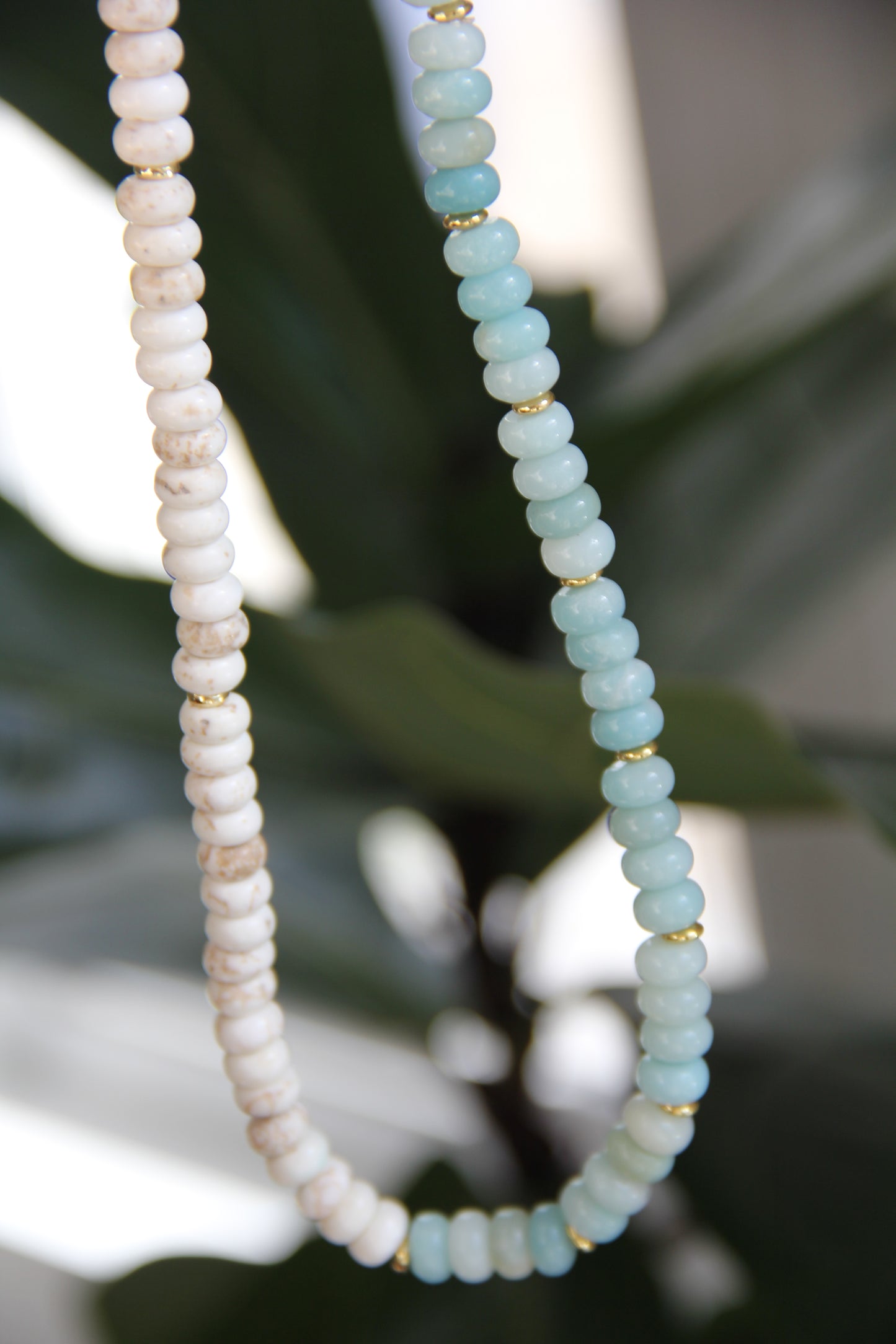 Emily Necklace in Aquamarine