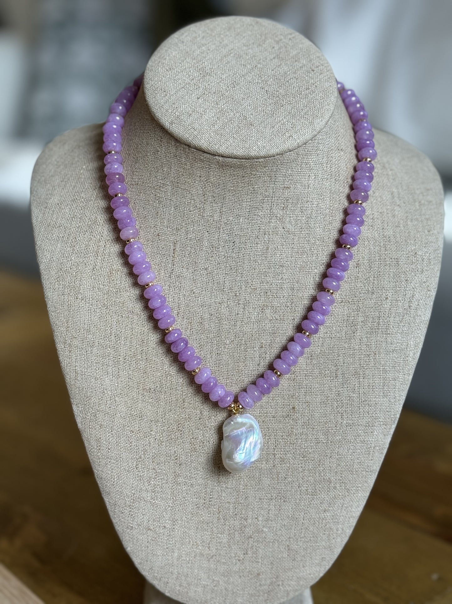 Hallie Necklace in Lilac