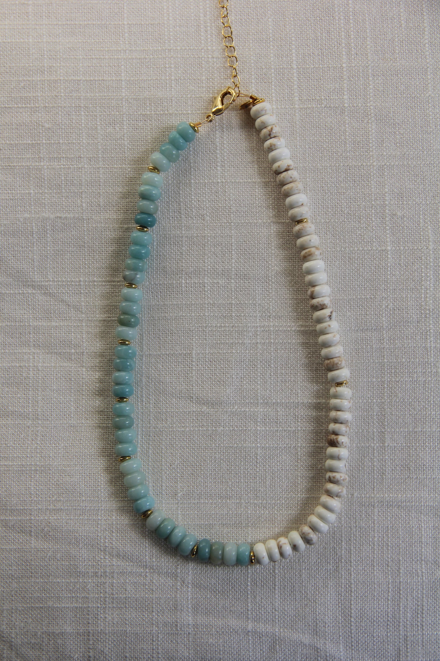 Emily Necklace in Aquamarine