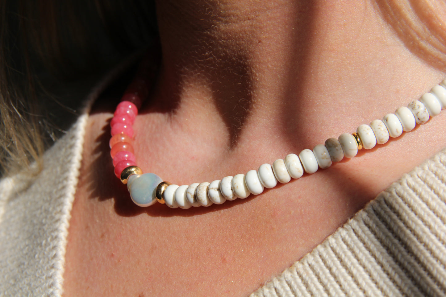 Emily Necklace in Watermelon