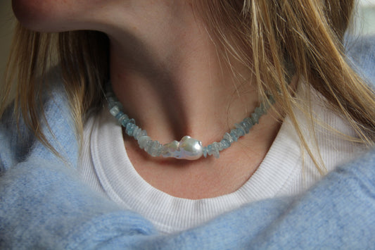 Pacific Necklace in Aqua