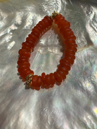LouLu Bracelets Papaya Vieques Glass Bracelet