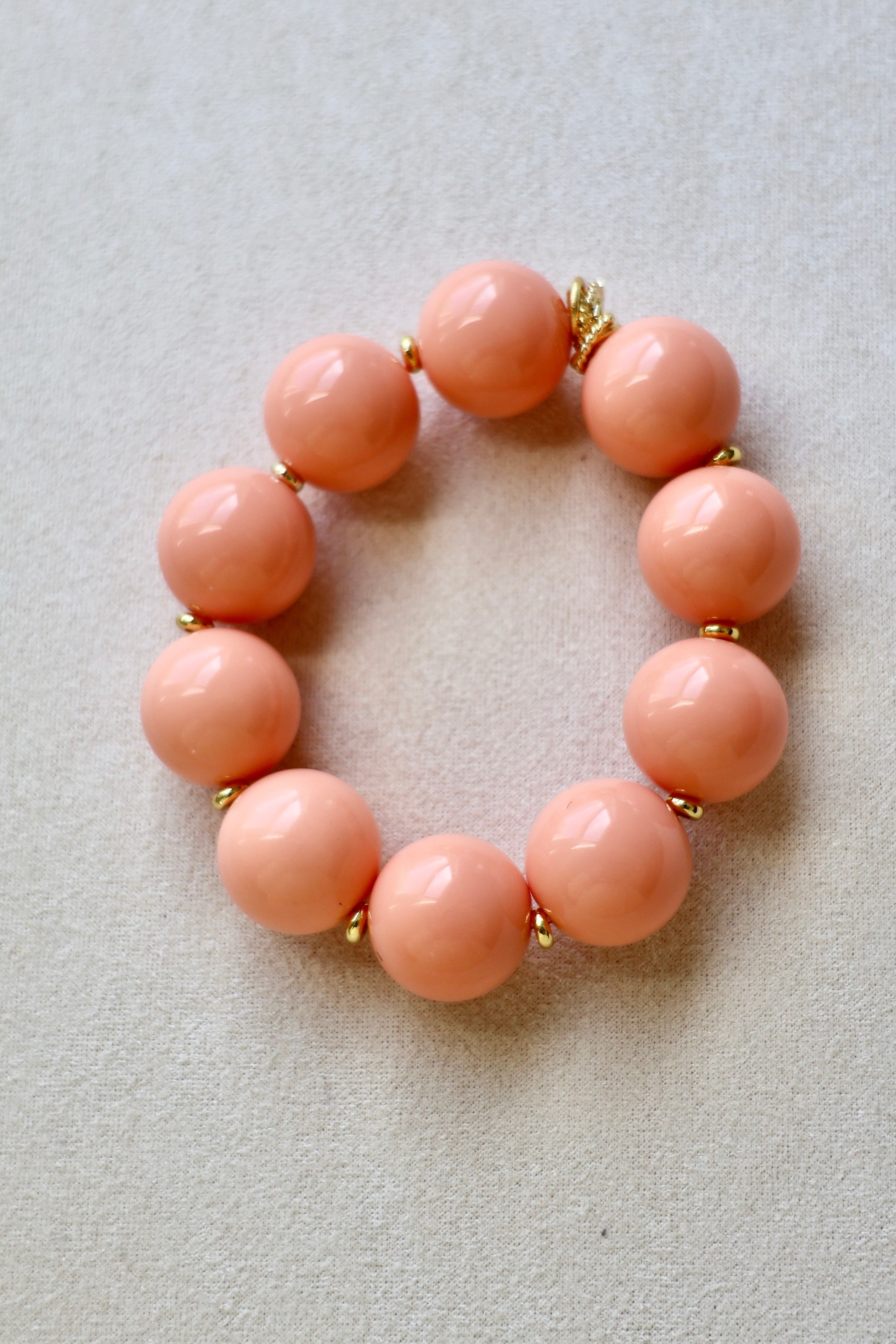 LouLu Coral - Big Bauble Bracelet