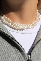 LouLu Highland Triple Strand Pearl Choker