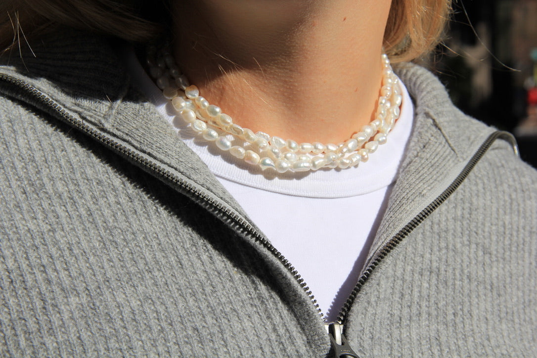 LouLu Highland Triple Strand Pearl Choker