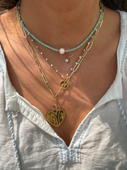 LouLu Necklaces Abby Pearl Choker Necklace