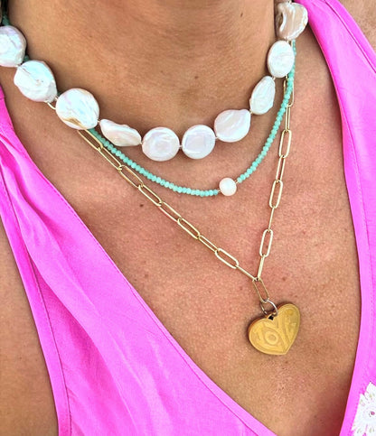 LouLu Necklaces Abby Pearl Choker Necklace