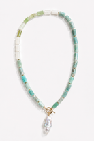 LouLu Necklaces Amazonite Pearl Drop