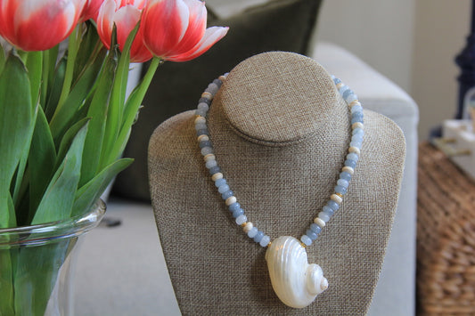 LouLu Necklaces Atlantic Turbo Shell Necklace