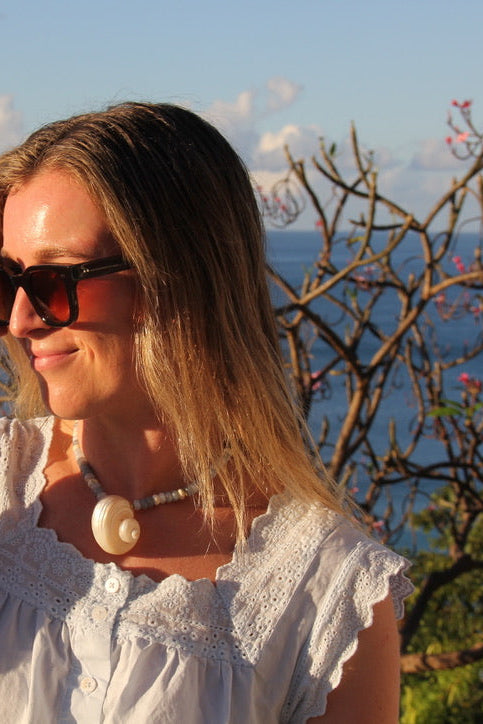 LouLu Necklaces Atlantic Turbo Shell Necklace