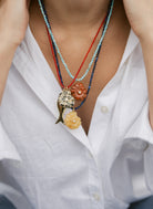 LouLu Necklaces Beaded Shell Fish Long Charm