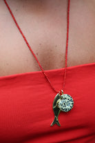 LouLu Necklaces Beaded Shell Fish Long Charm