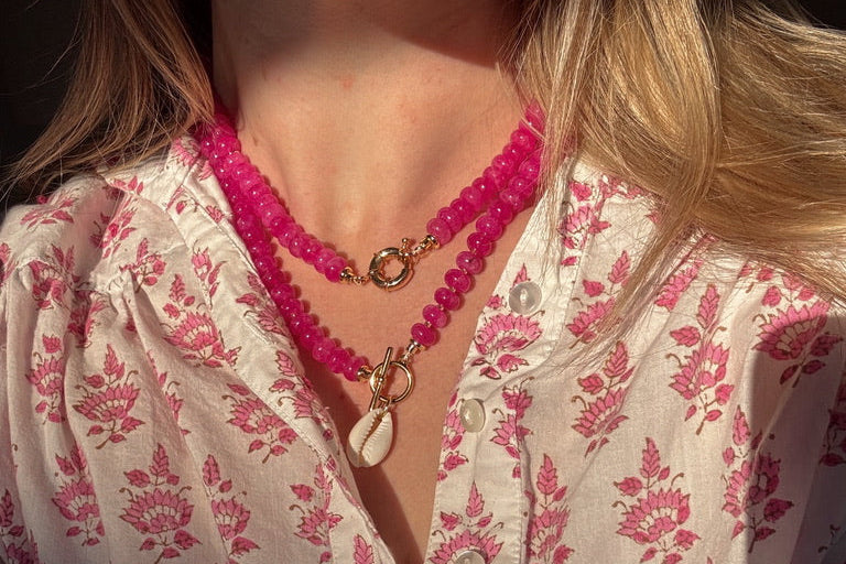 LouLu Necklaces Bougainvillea Provence Shell Necklace