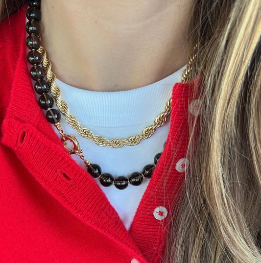 LouLu Necklaces Brown Pine Necklace
