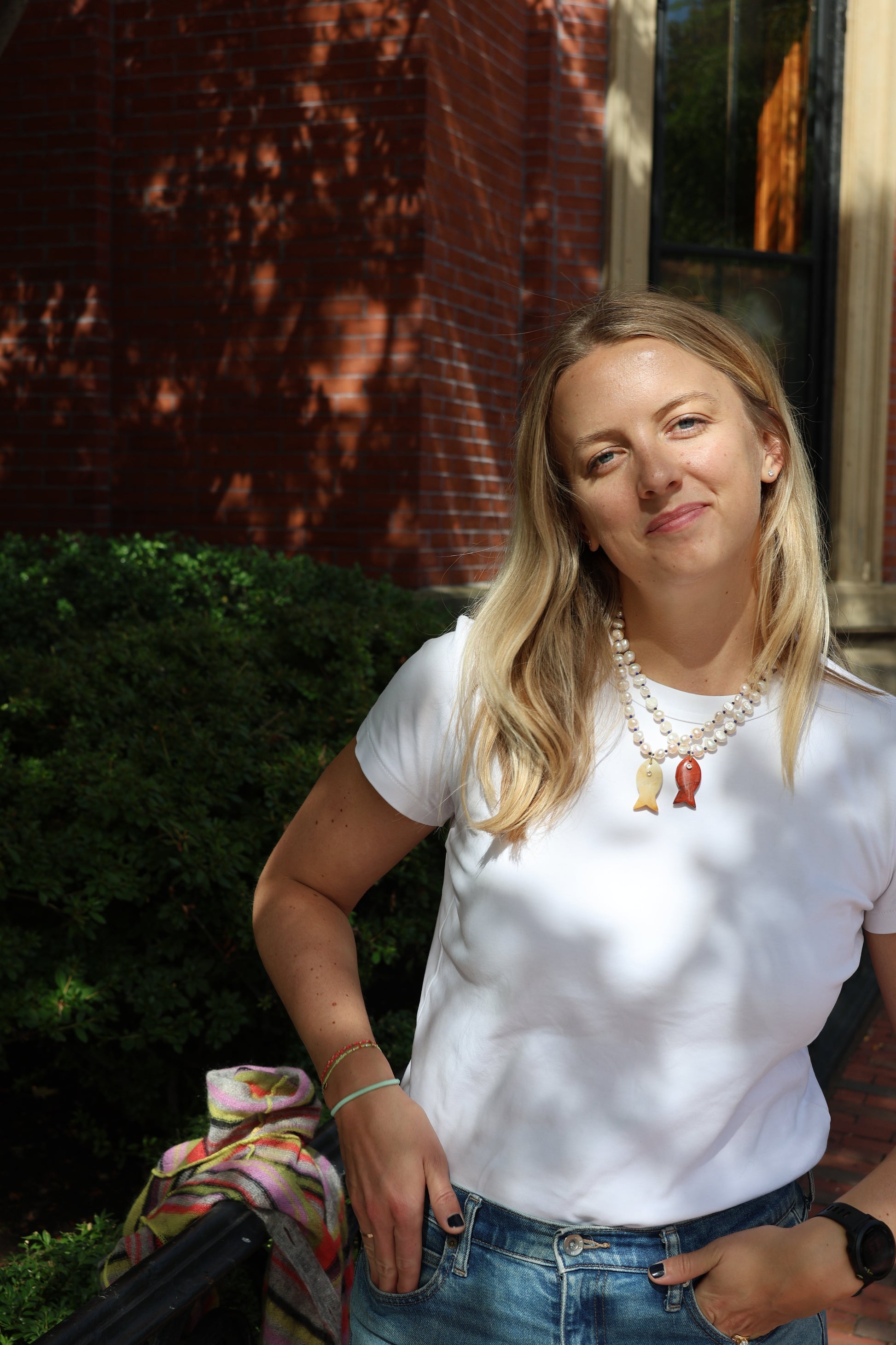 LouLu Necklaces Cisco Gemstone Fish Necklace