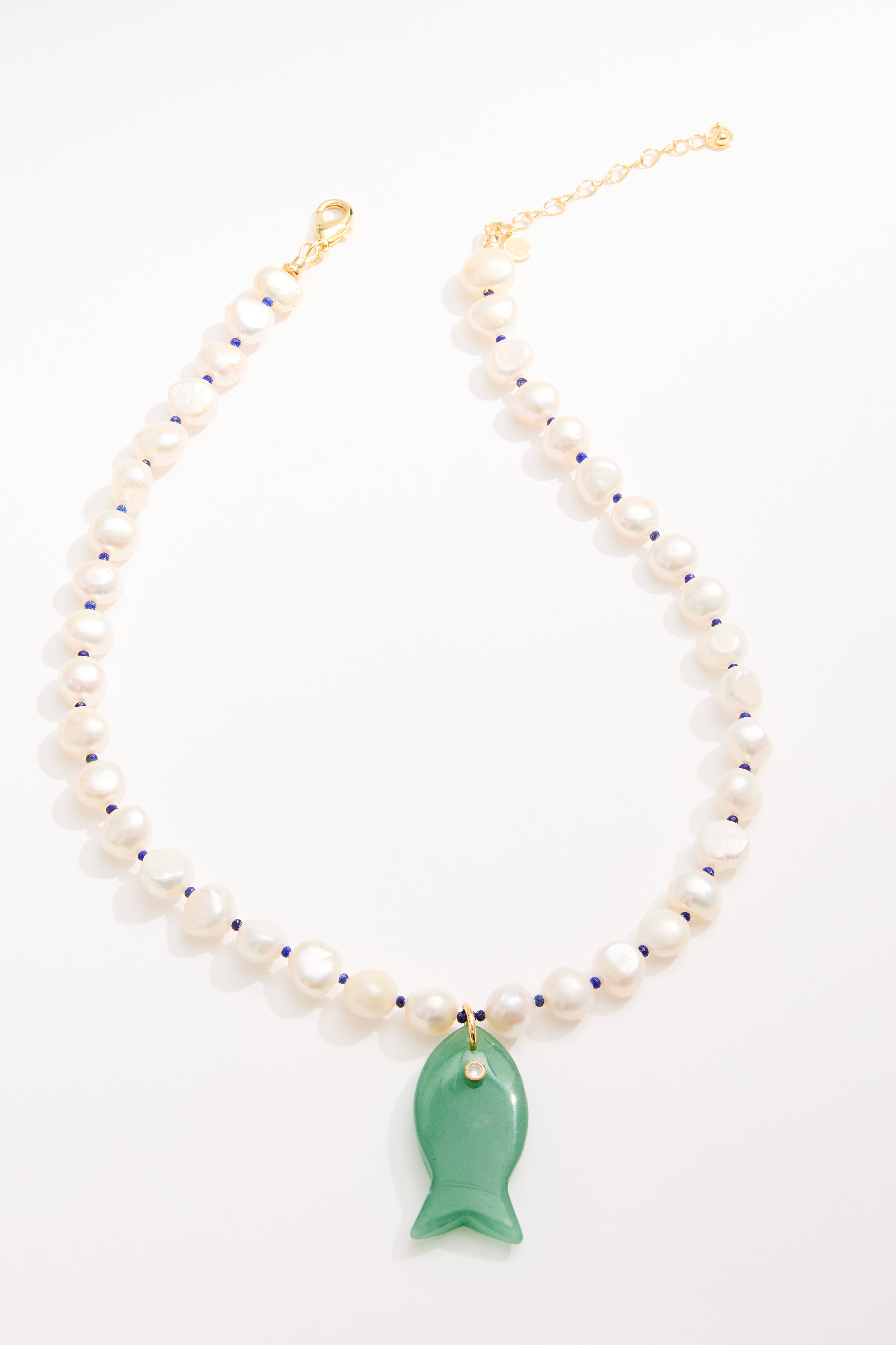 LouLu Necklaces Cisco Gemstone Fish Necklace