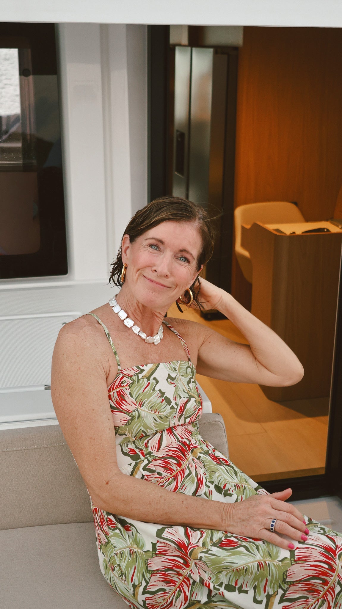 LouLu Necklaces Comporta Pearl Necklace - Square