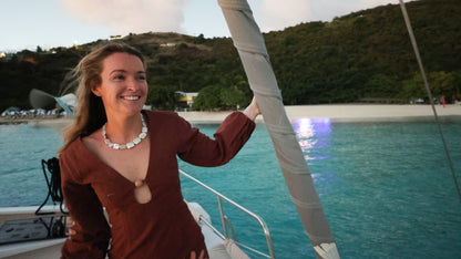 LouLu Necklaces Comporta Pearl Necklace - Square