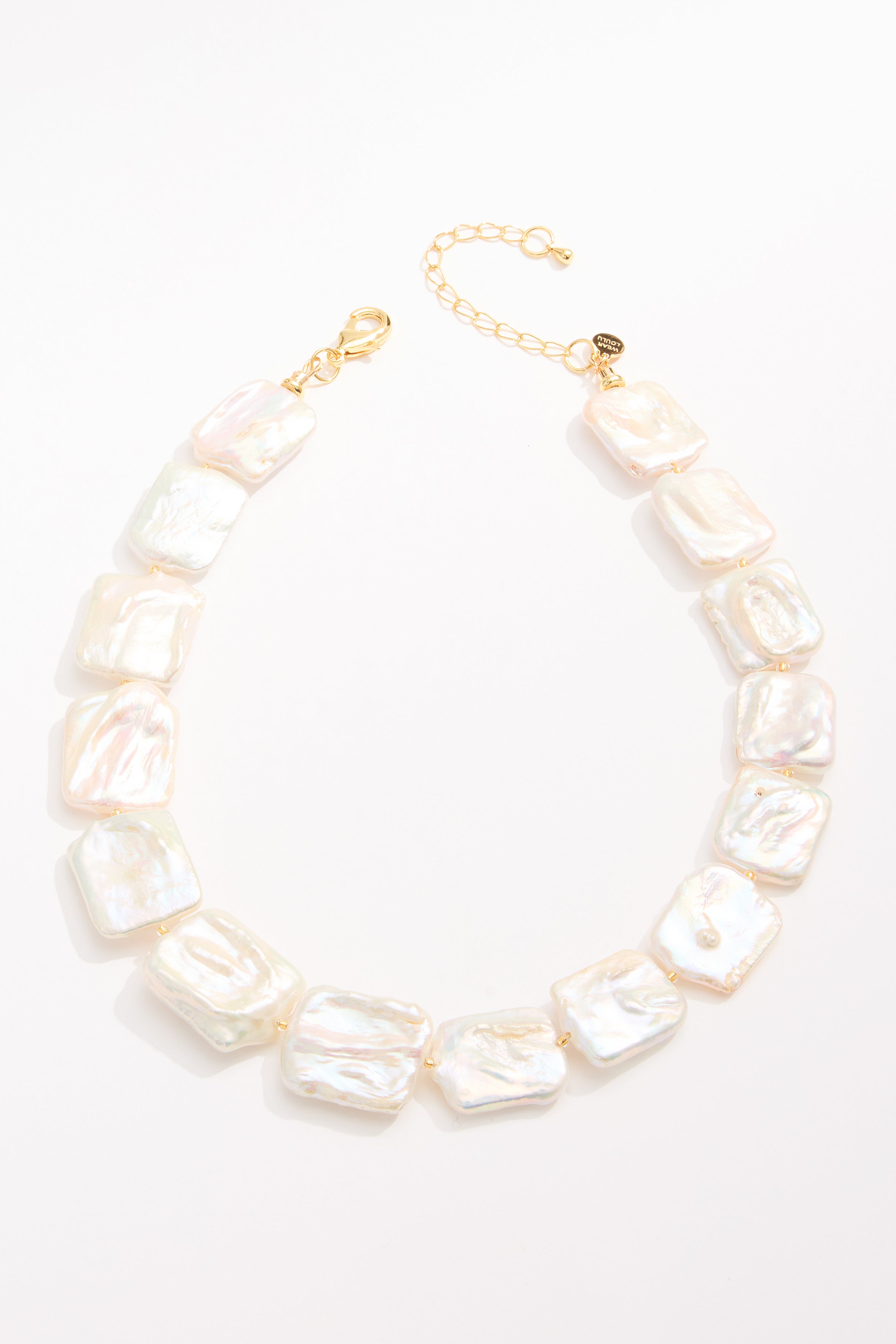 LouLu Necklaces Comporta Pearl Necklace - Square