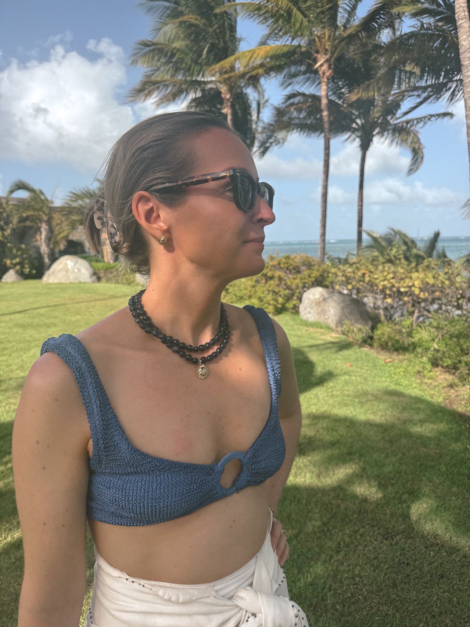 Loulu Necklaces DOUBLE BLUE