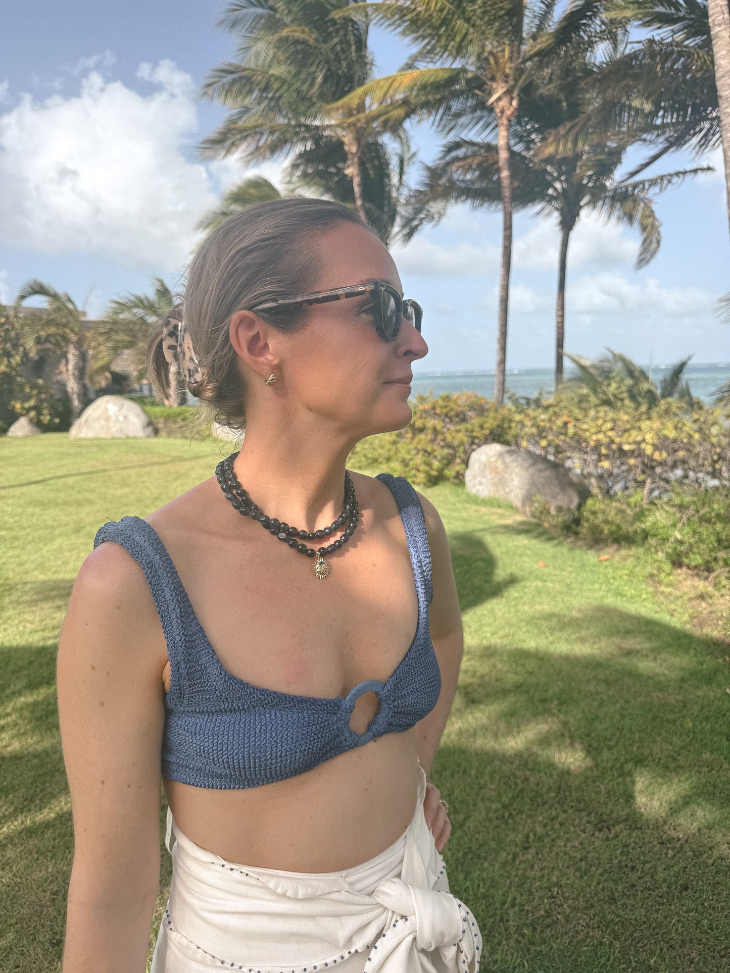 Loulu Necklaces DOUBLE BLUE