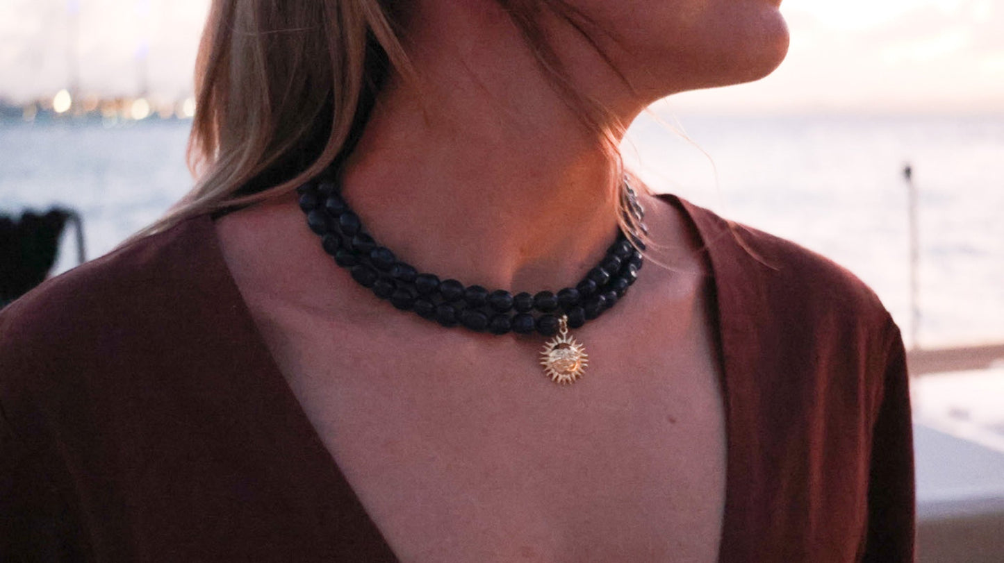 Loulu Necklaces DOUBLE BLUE