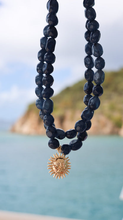 Loulu Necklaces DOUBLE BLUE