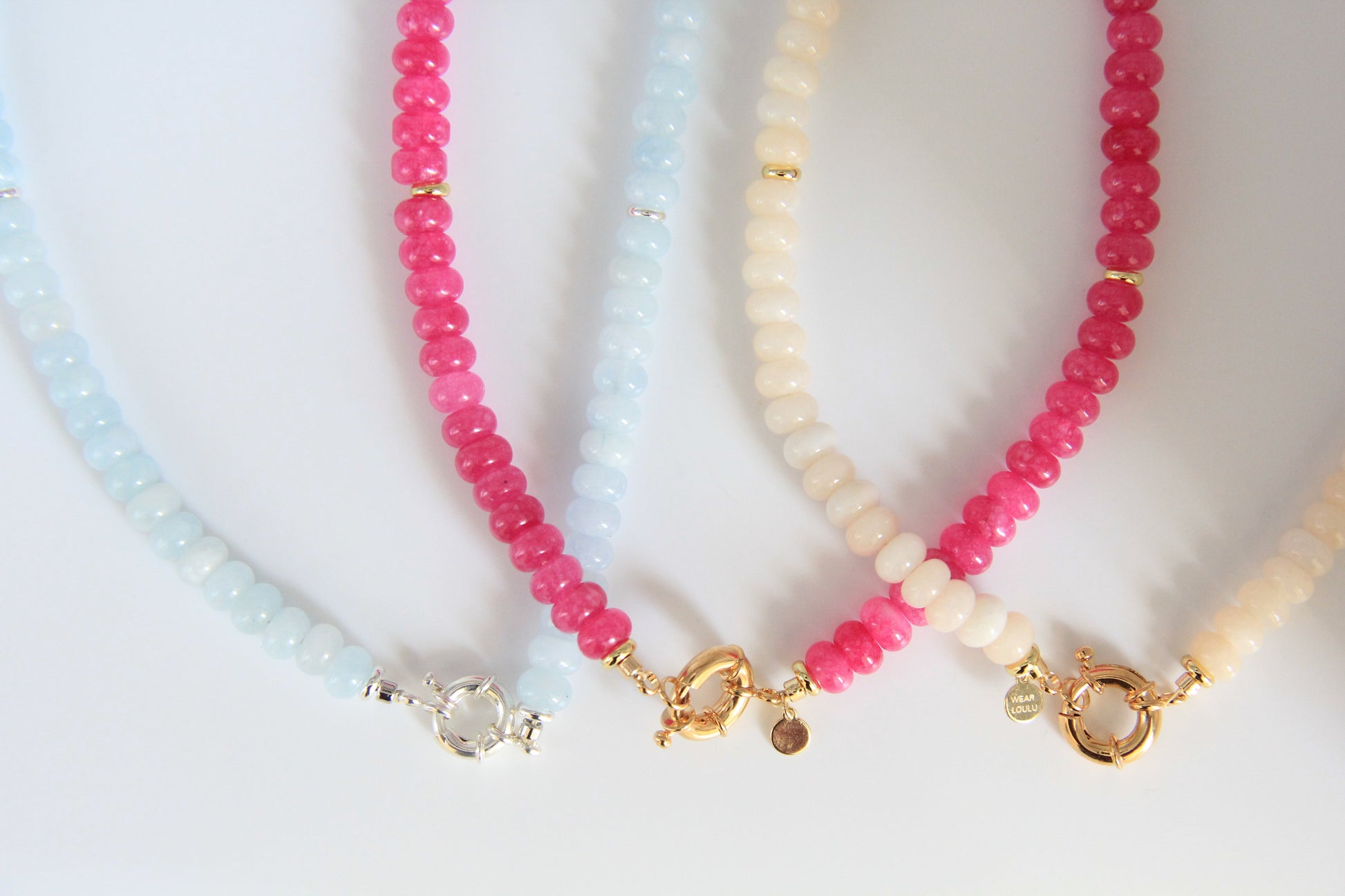 LouLu Necklaces Fuschia Spritz! Colorful Beaded Necklace