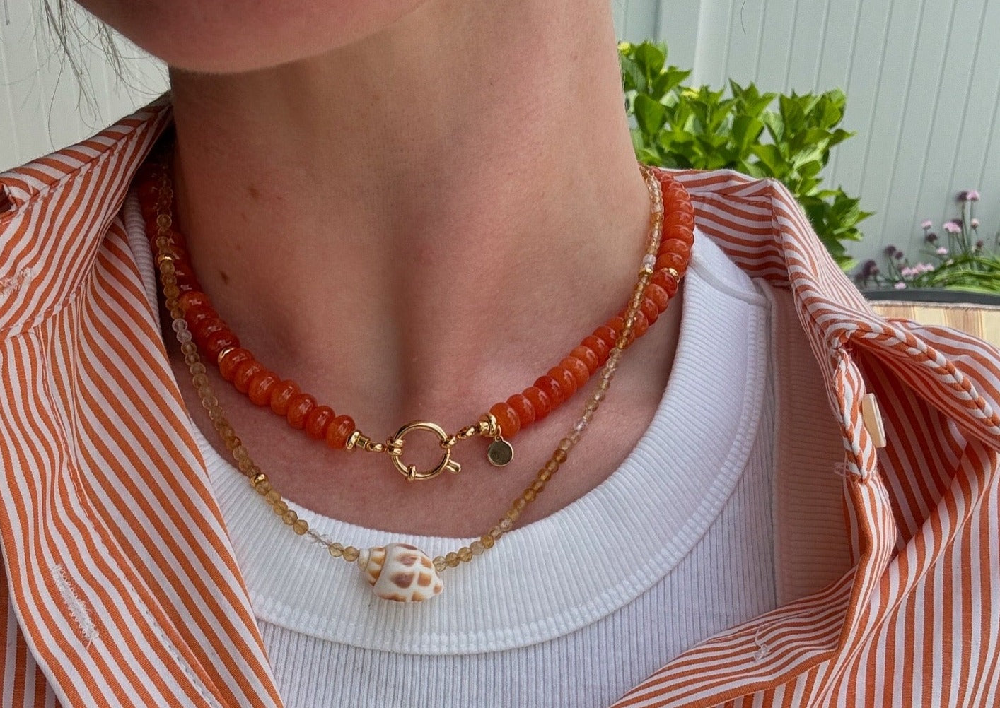 LouLu Necklaces Ginger Shell Necklace