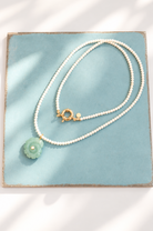 LouLu Necklaces Green Aventurine Sardinia Charm Necklace