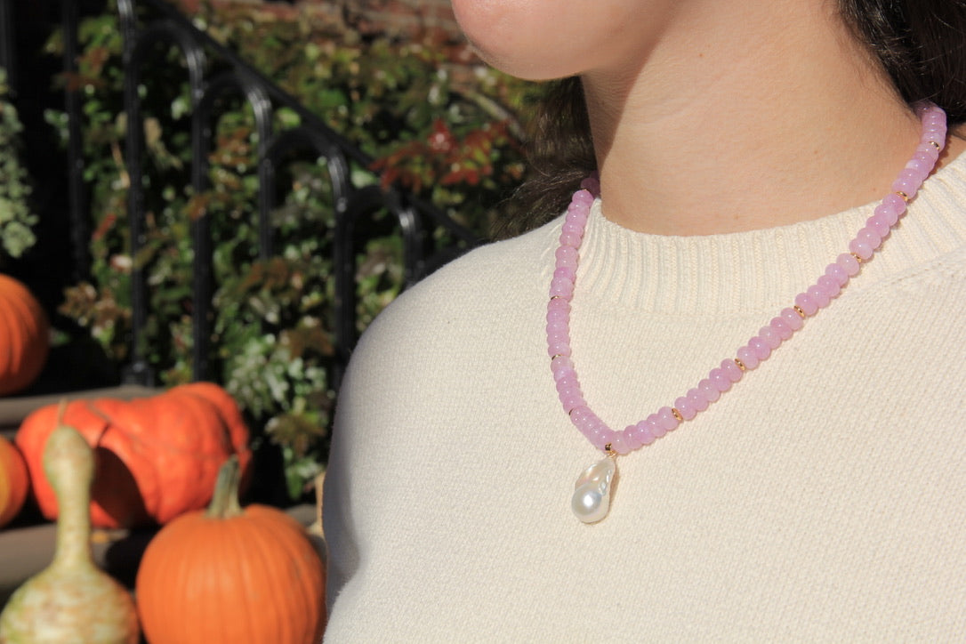 LouLu Necklaces Hallie Necklace in Lilac