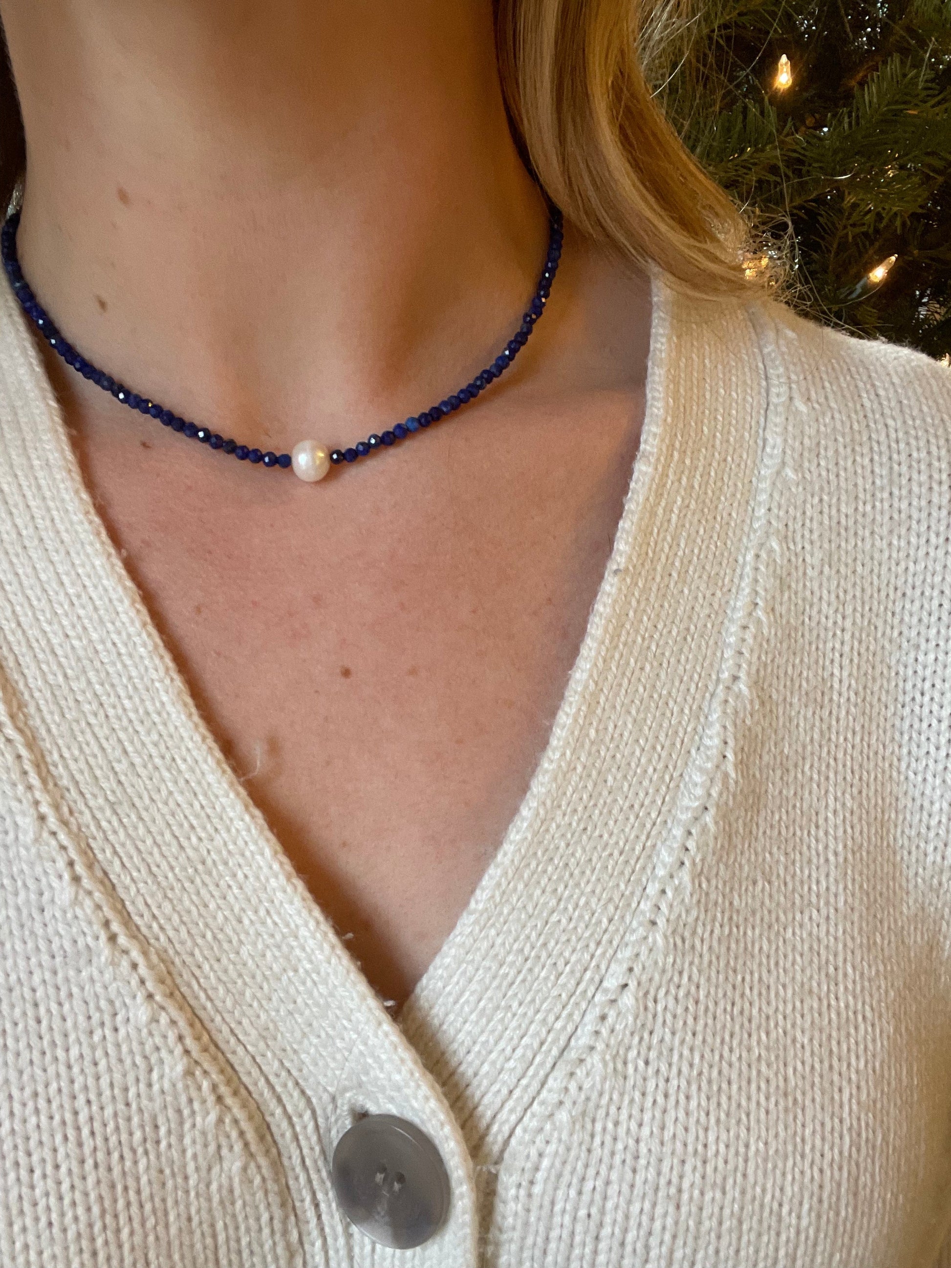 LouLu Necklaces Lapis Blue Abby Necklace