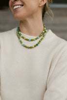 LouLu Necklaces Long Green Double Wrap