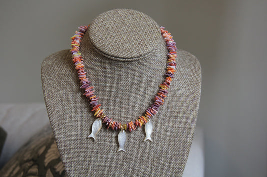 LouLu Necklaces Mustique Fish Charm Necklace