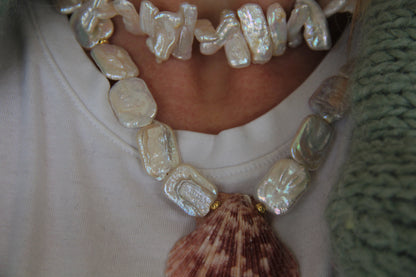 LouLu Necklaces Shell Pearl Pendant