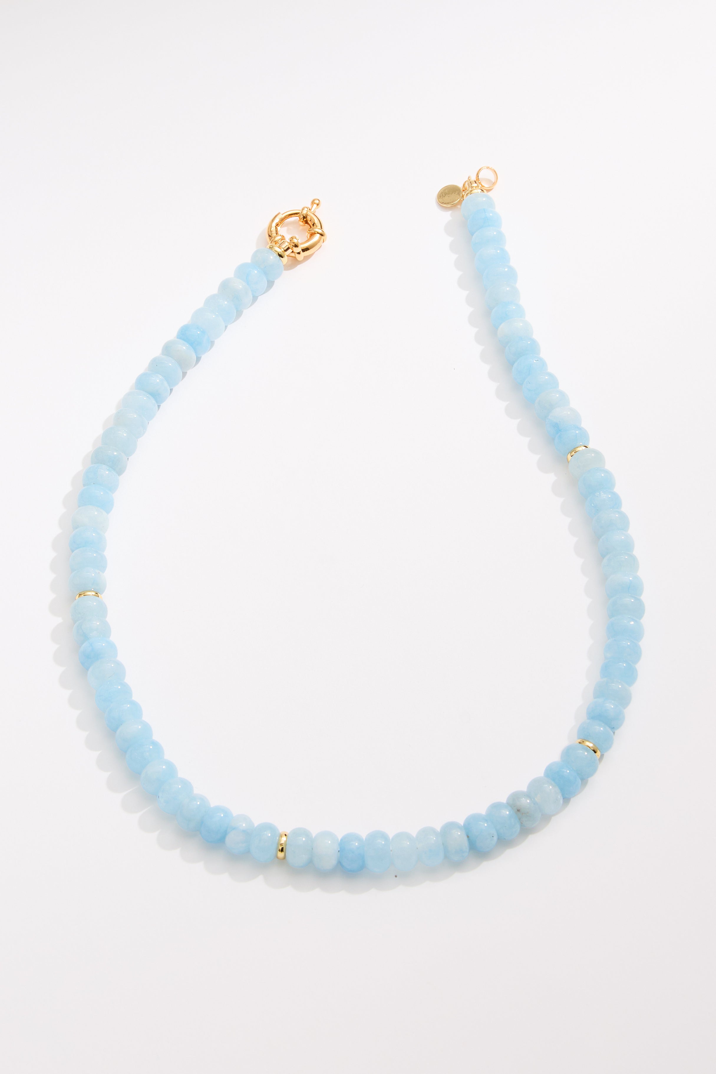 Spritz! Colorful Beaded Gemstone Gold Front Clasp Necklace – LOULU